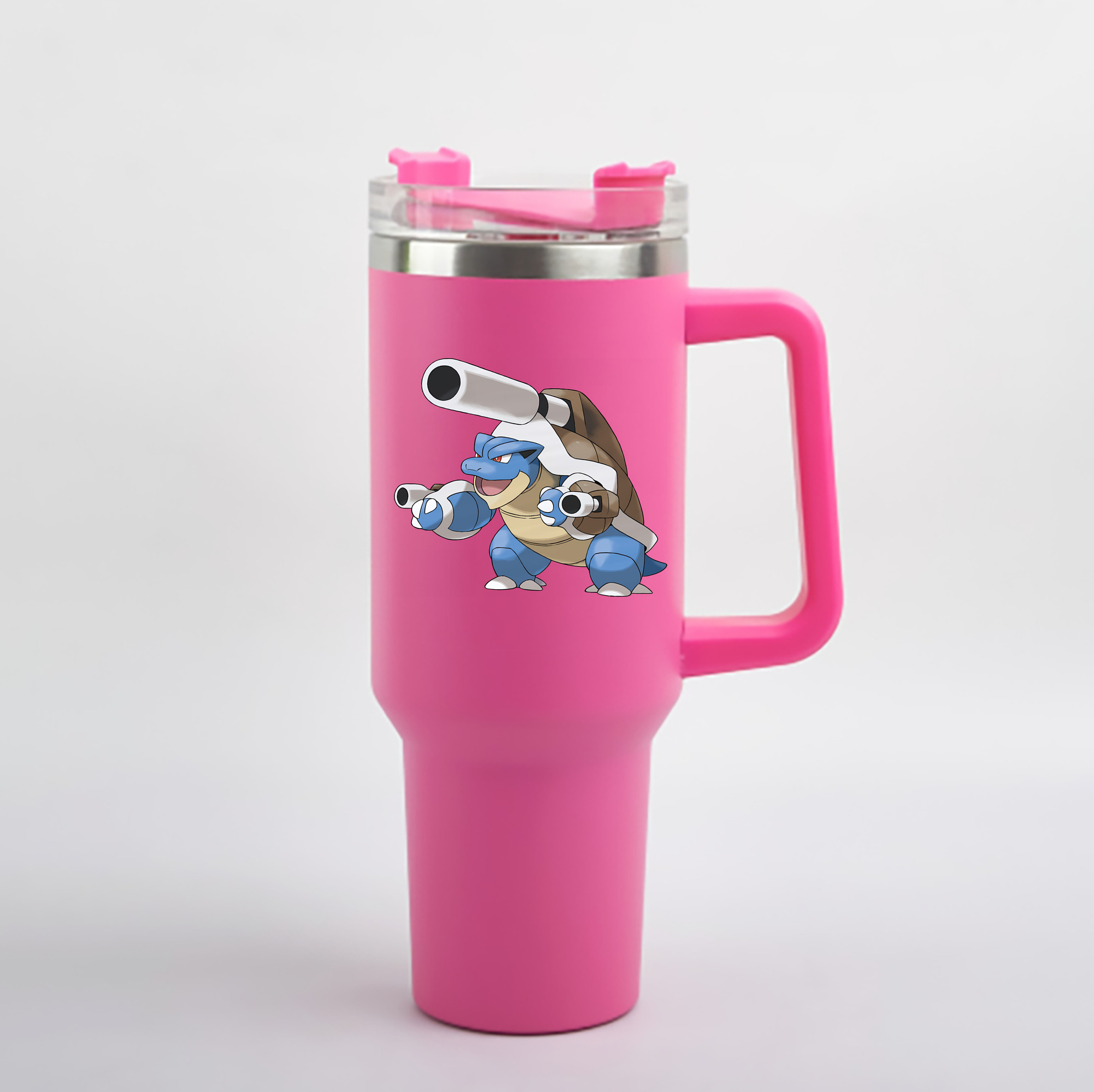 （画像用） ポケットモンスター Pokémon 1200mL車用タンブラー - クリスタルステッカー（プラスチックストロー付き）